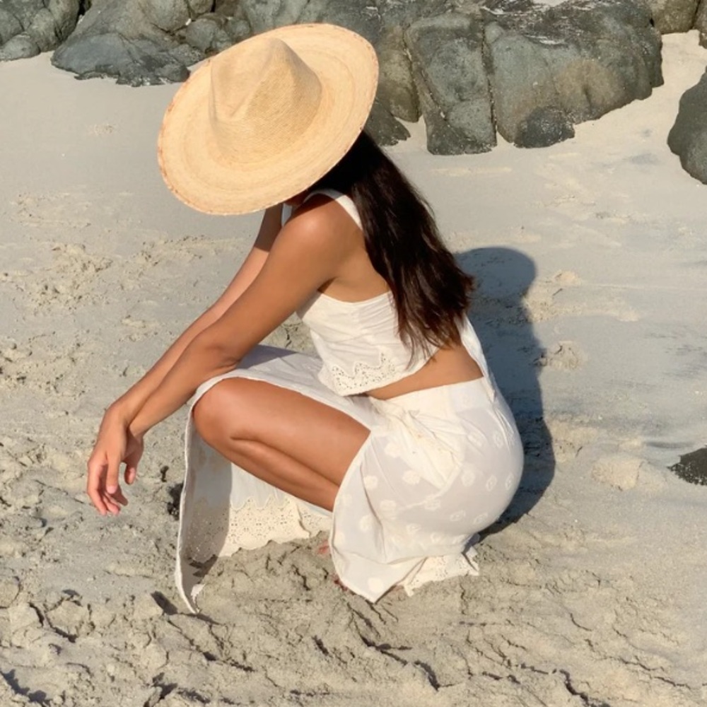 Friends of Friends Baja Norte Wide Brim Straw Hat Medium